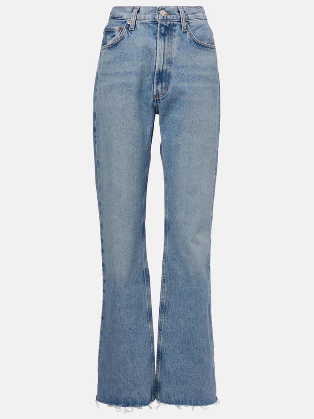 Agolde High Rise Flare Raw Hem Jeans size 26